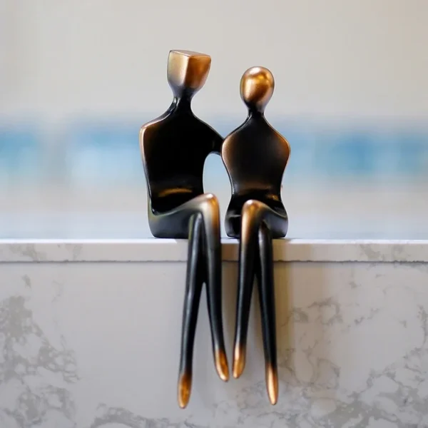 Escultura "Amor em Bronze"