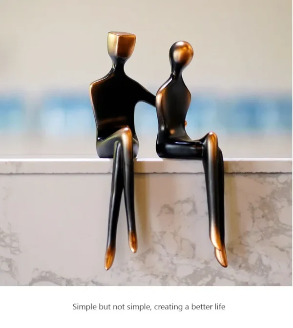 Escultura "Amor em Bronze"