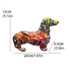 Escultura de Bulldog Francês Colorida