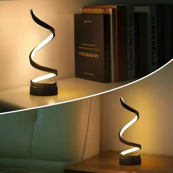 Candeeiro de Mesa LED Espiral
