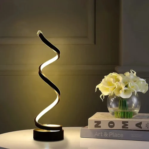 Candeeiro de Mesa LED Espiral