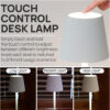Candeeiro de Mesa com Sensor Touch e Bateria Recarregável