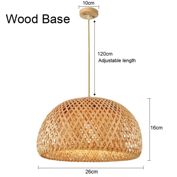 Candeeiro de Teto em Bambu e Vime — Elegância Natural para a Sua Casa