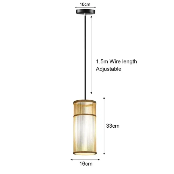 Candeeiro de Teto em Bambu e Vime — Elegância Natural para a Sua Casa