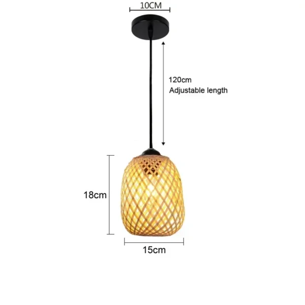 Candeeiro de Teto em Bambu e Vime — Elegância Natural para a Sua Casa