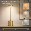 Candeeiro de Mesa LED com Sensor Touch e Bateria Recarregável