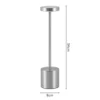 Candeeiro de Mesa LED com Sensor Touch e Bateria Recarregável