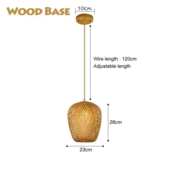 Candeeiro de Teto em Bambu e Vime — Elegância Natural para a Sua Casa