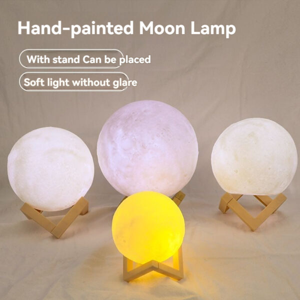 Candeeiro Lua 4 tamanhos 6 cm, 10cm, 15cm e 20cm