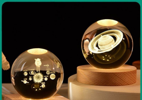 Bola de vidro ornamental 3D