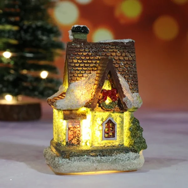 Mini Casa de Natal Iluminada