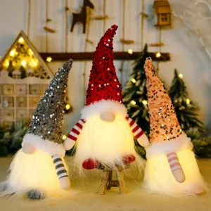 Gnomos de Natal Luminosos